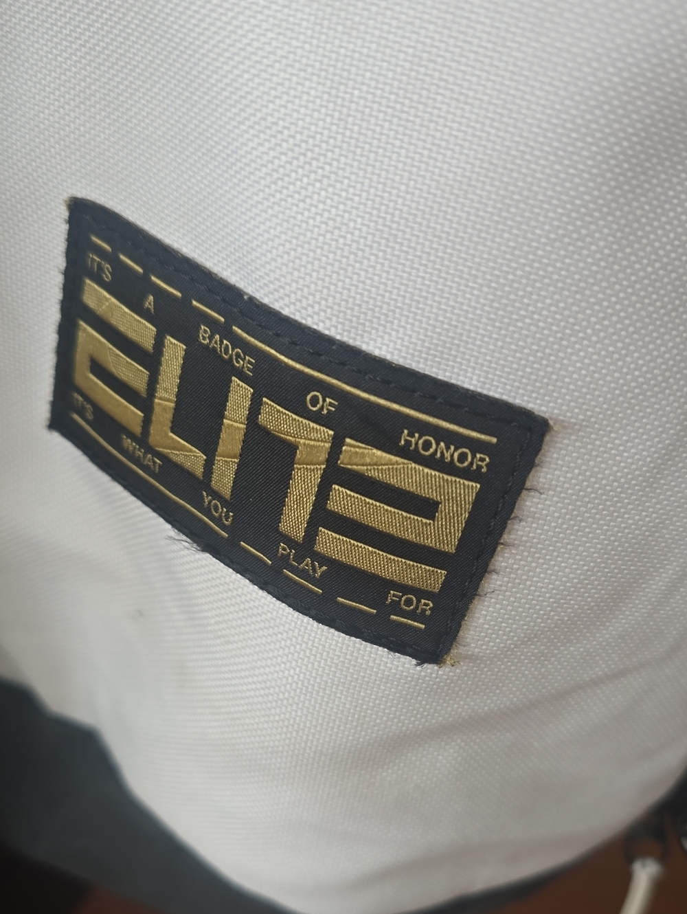 Nike Elite  Men's White & Black Backpack with Gold Accents - Picture 3 of 14